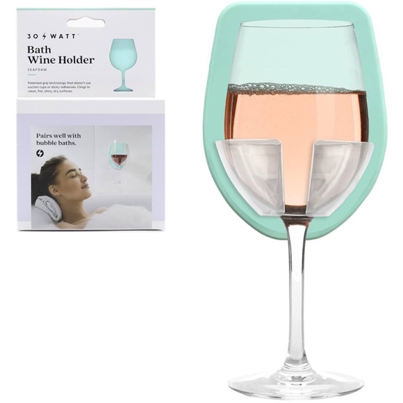 30 Watt Other - 30 Watt Silicone Wine Glass Holder for Bath & Shower